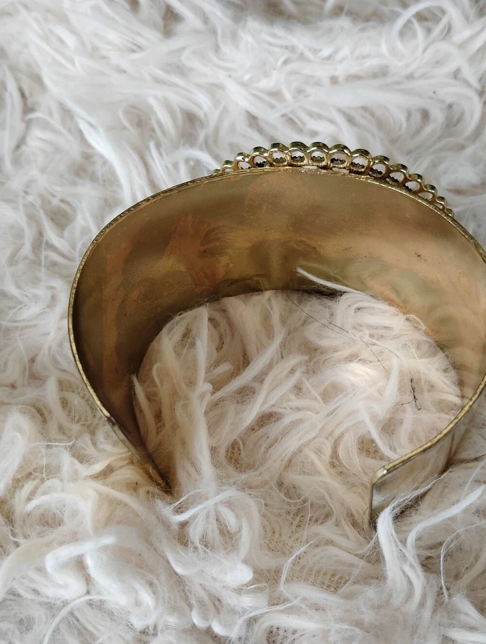 Gold-Tone Filigree Cuff Bracelet - Elegant Women's Accessory